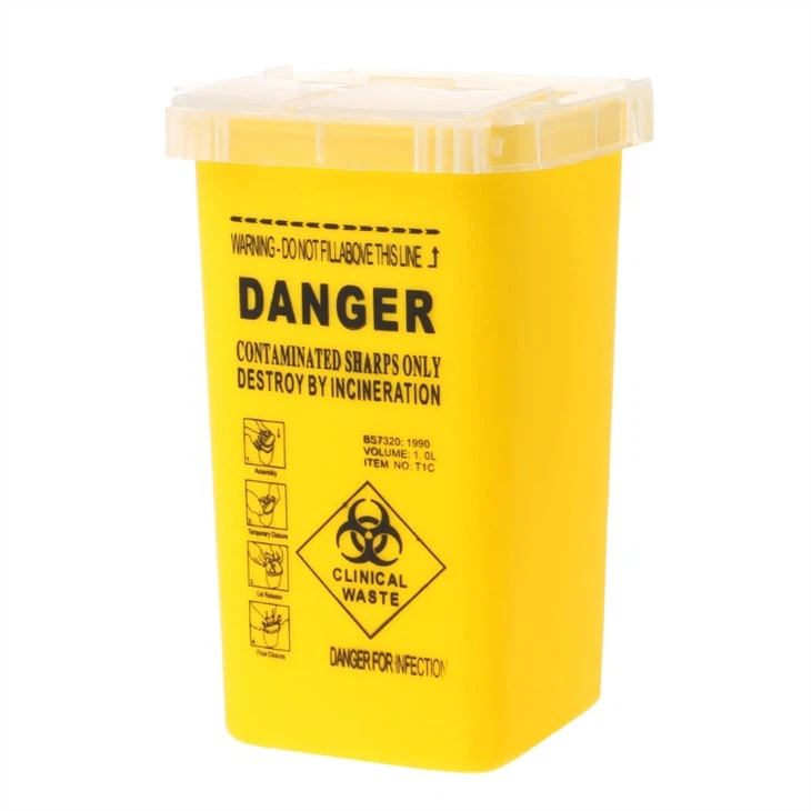 Engangsbeholder til Sharps Rund Skarp Box Medicinsk Affaldsbeholder